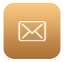 A picture of an envelope on a brown background.